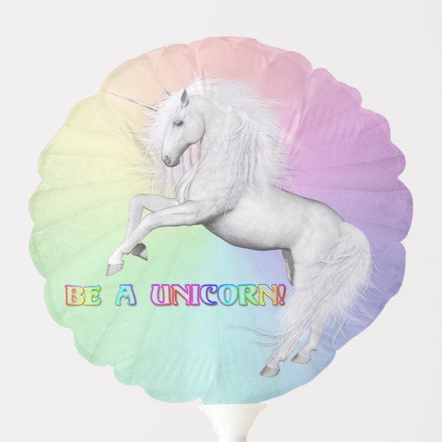 Be Unique, Be a Unicorn Balloon (Front)