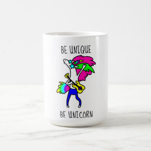 Be Unique Be Unicorn Morphing Mug 15 oz