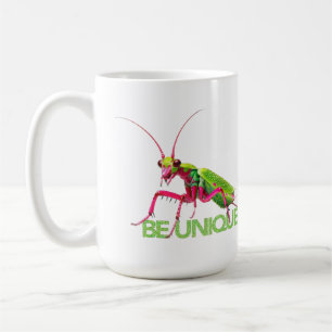BE UNIQUE bug praying mantis groovy insect art Coffee Mug