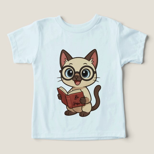 Be Unique - Cute cat T-shirtfor Kids Toddler T-shirt (Design Front)