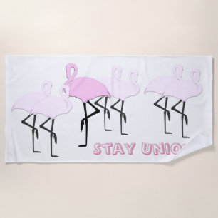 Be Unique Flamingo Beach Towel