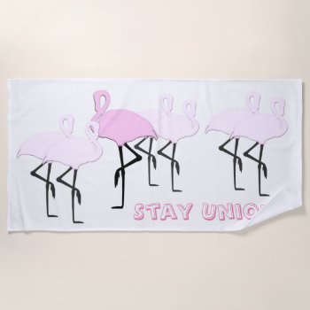 Be Unique Flamingo Beach Towel