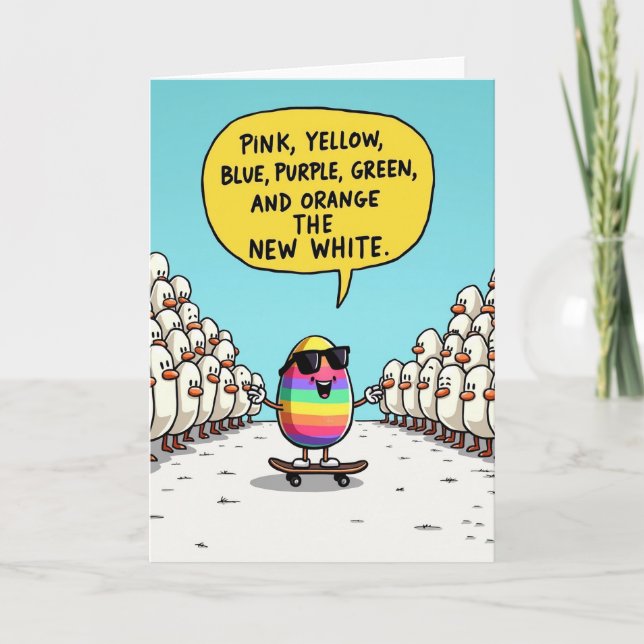 Be Unique Fun Design Card (Front)