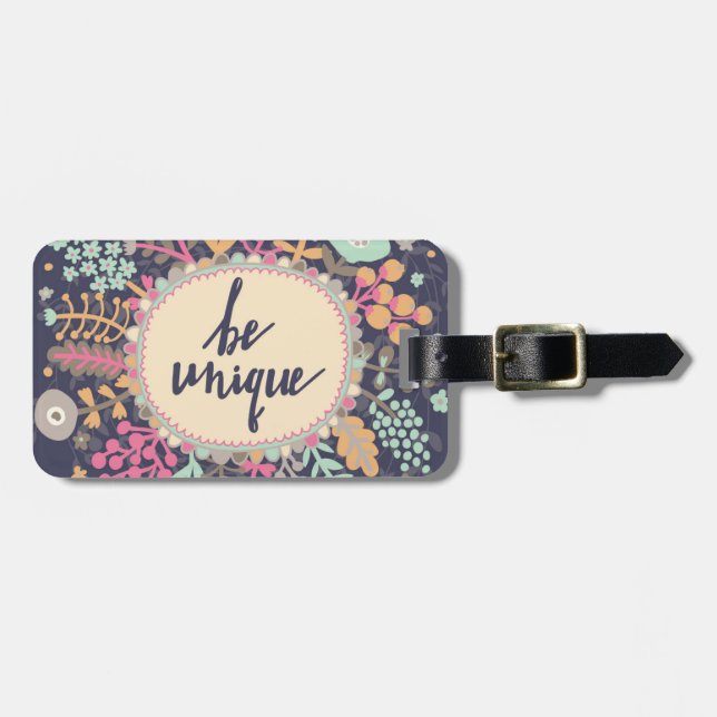 Be Unique Luggage Tag (Front Horizontal)