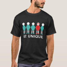 Be Unique motivational text-based design 