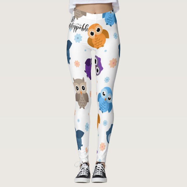 Be Unstoppable Owls Leggings (Front)