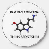 Be Upbeat And Uplifting Think Serotonin Molecule Wireless Charger (Front)