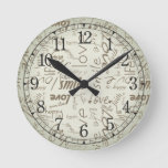 Be Vintage Clock at Zazzle
