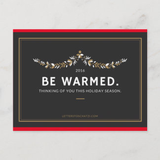 Be Warmed Postcard