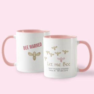 Be Warned Just Let Me Bee Beekeeper's Mug bees
