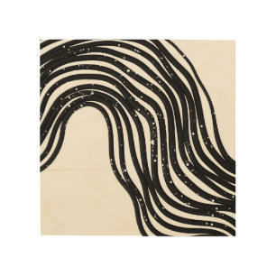 Be Wavy, Never Straight Wood Wall Art