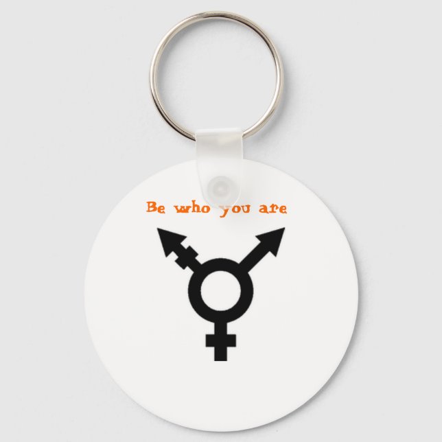 Be who you are keychain (Front)