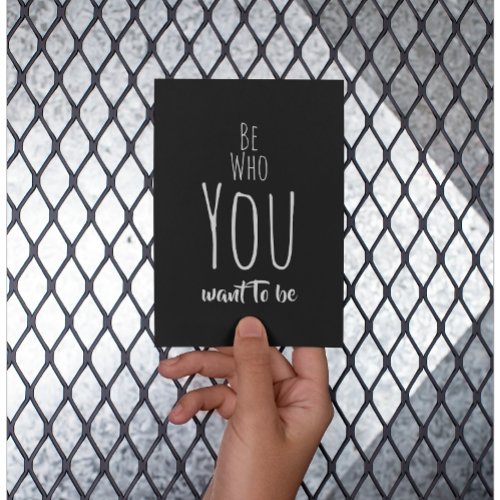 Be Who You Want To Be Affirmation Postcard