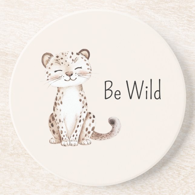 Be Wild Cheetah Coaster (Front)