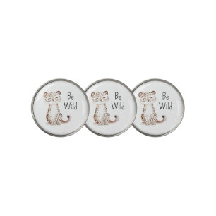 Be Wild Cheetah Golf Ball Marker