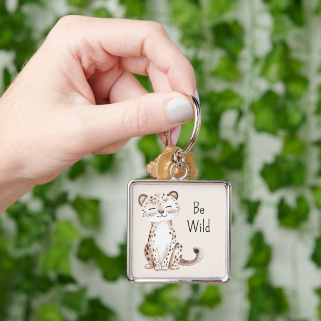 Be Wild Cheetah Keychain (Hand)