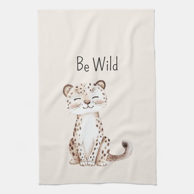 Be Wild Cheetah Kitchen Towel (Vertical)