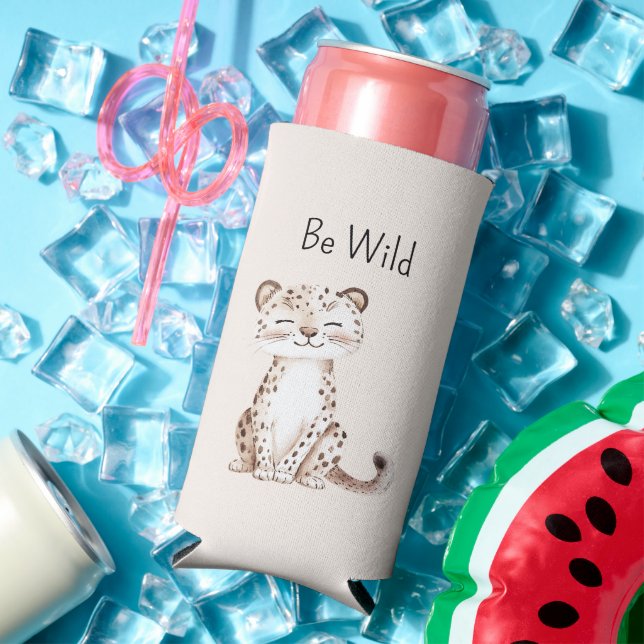 Be Wild Cheetah Seltzer Can Cooler (In Situ Summer)