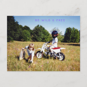 BE WILD & FREE POSTCARD