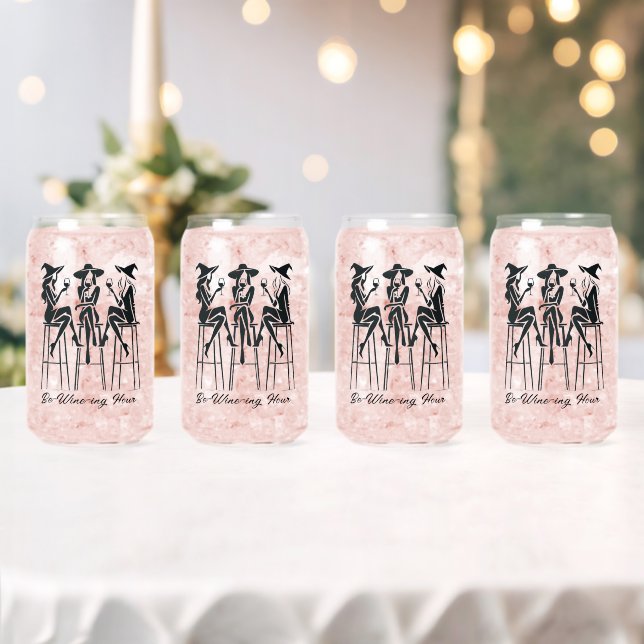 Be-Wine-ing Hour,Elegant Witches Wine Night,Modern Can Glass (Insitu (Wedding))