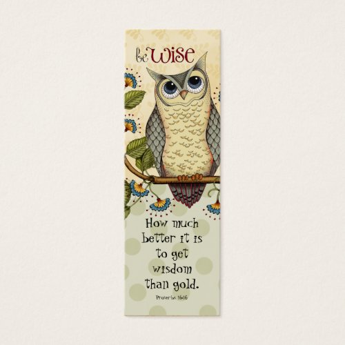 Be Wise - Bookmark Business Cards