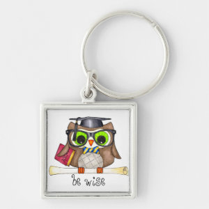 Be Wise Owl Key Chain