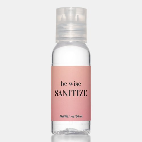 Be Wise Sanitize Health Care Rose Gold Gradient Hand Sanitizer