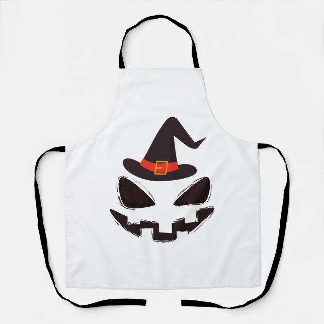 be witch halloween shirt for halloween apron (Front)