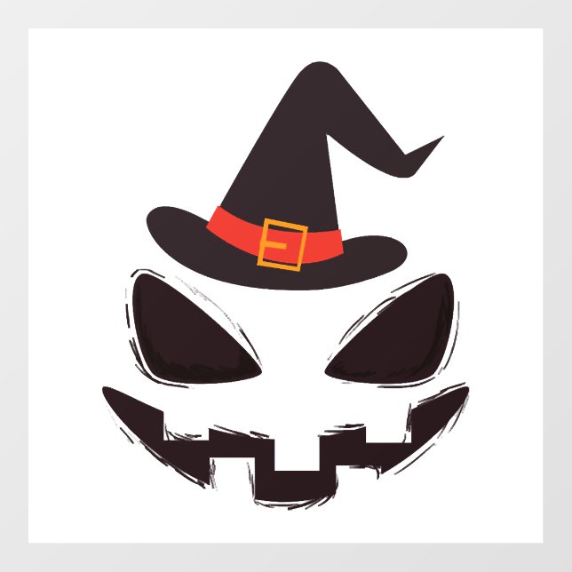 be witch halloween shirt for halloween wall decal  (Front)