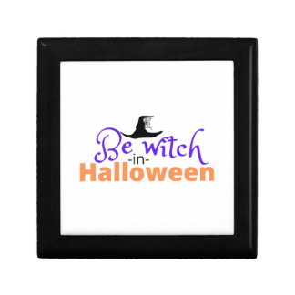Be witch in Halloween shirt for Halloween Gift Box