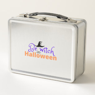 Be witch in Halloween shirt for Halloween  Metal Lunch Box