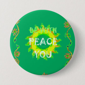 Be With You Peace Pinback Button