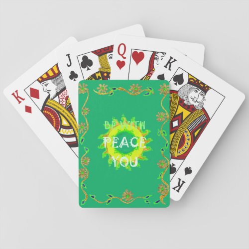 Be With You Peace Playing Cards