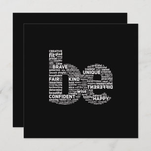 Be Word Art Card – Motivational Greeting Card