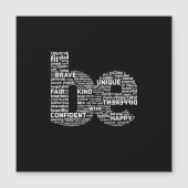 Be Word Art Magnetic Card (Front)