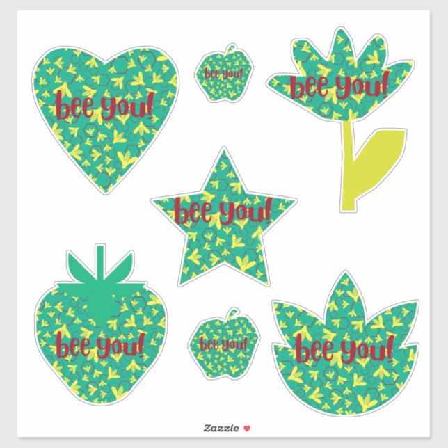 Be you Bee Motivational Self Love Sticker (Sheet)