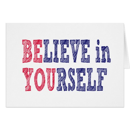 Be You Beleive in Youself Cards (Front Horizontal)