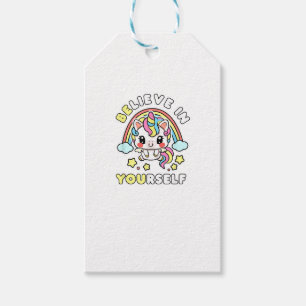 Be You Believe In Yourself Unicorn Positive Messag Gift Tags
