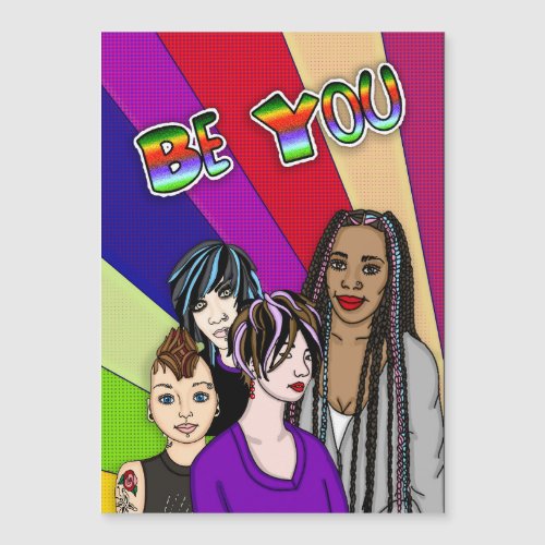 Be You  Diverse People  Pop Art   