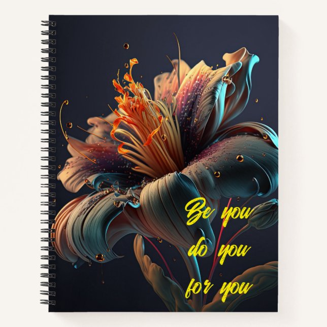 be you do you for you flower notebook (Front)