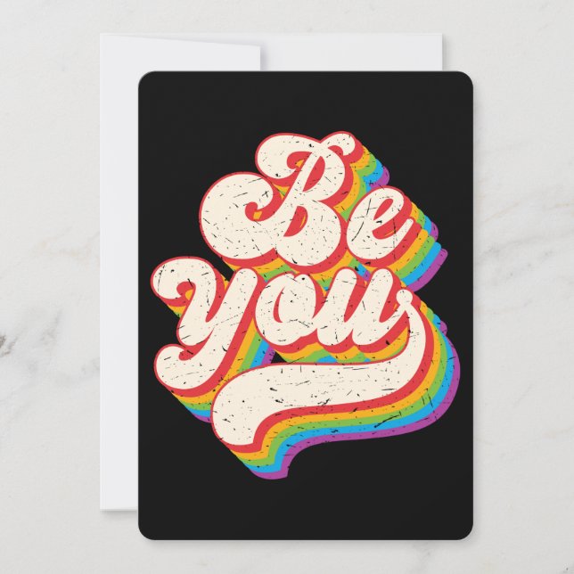 Be You! Flat Greeting Card (Front)