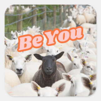 Be You Funny Sticker Weaving Fiber Arts