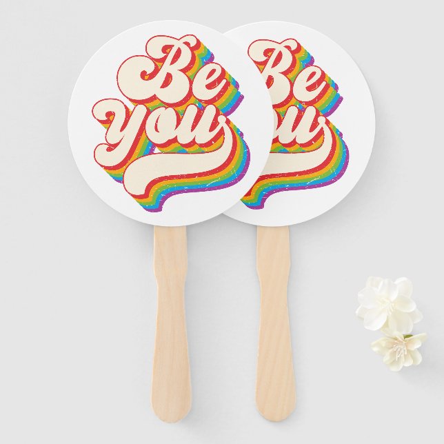 Be You! Hand Fans (Front and Back)