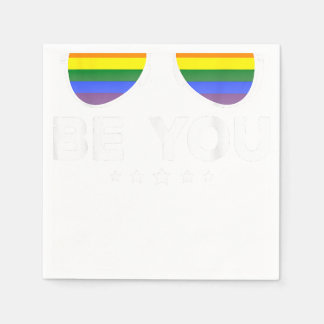 Be You LGBT Rainbow Sunglasses Napkins