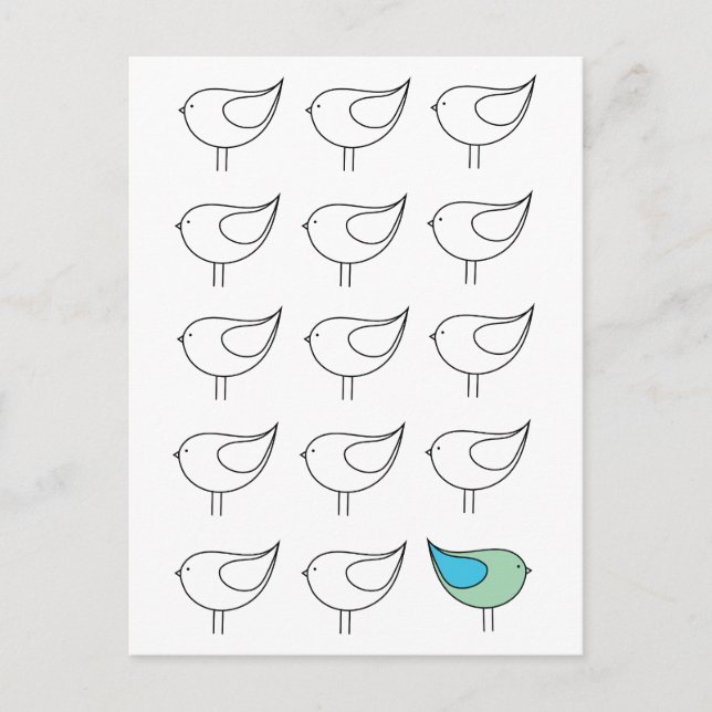 Be You Little Bird Postcard (Front)