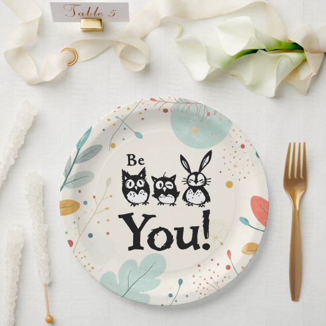 Be You Paper Plates (Wedding)
