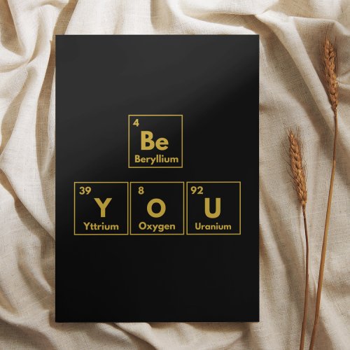 Be you periodic table card