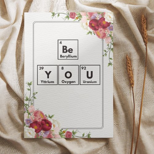 Be you periodic table card