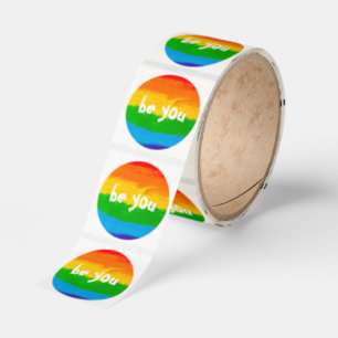 “Be You” Rainbow LGBT Pride Sticker – Colorful 