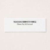 Be You Random Acts of Kindness Card (Back)